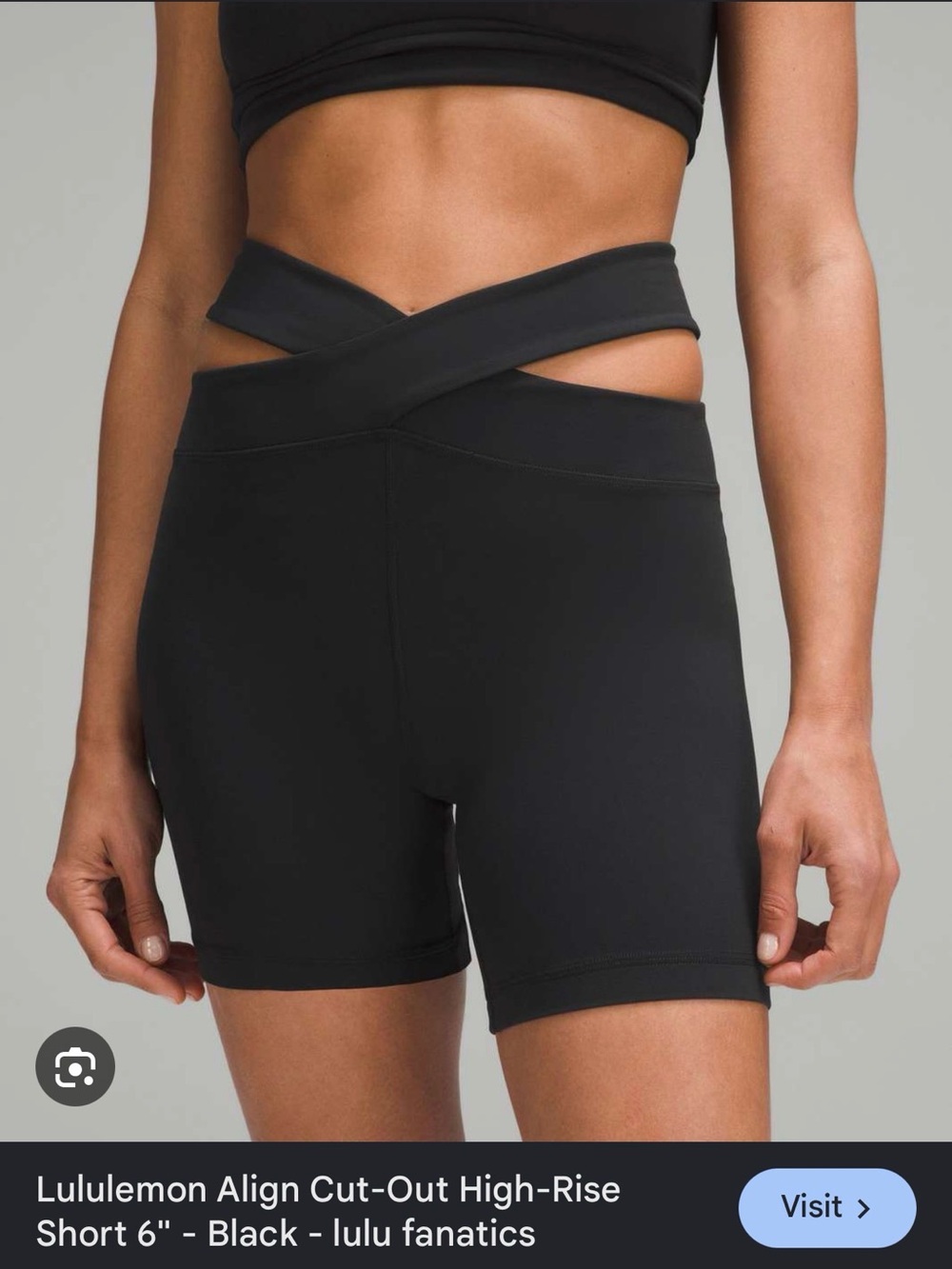 Lululemon cut out high rise align short